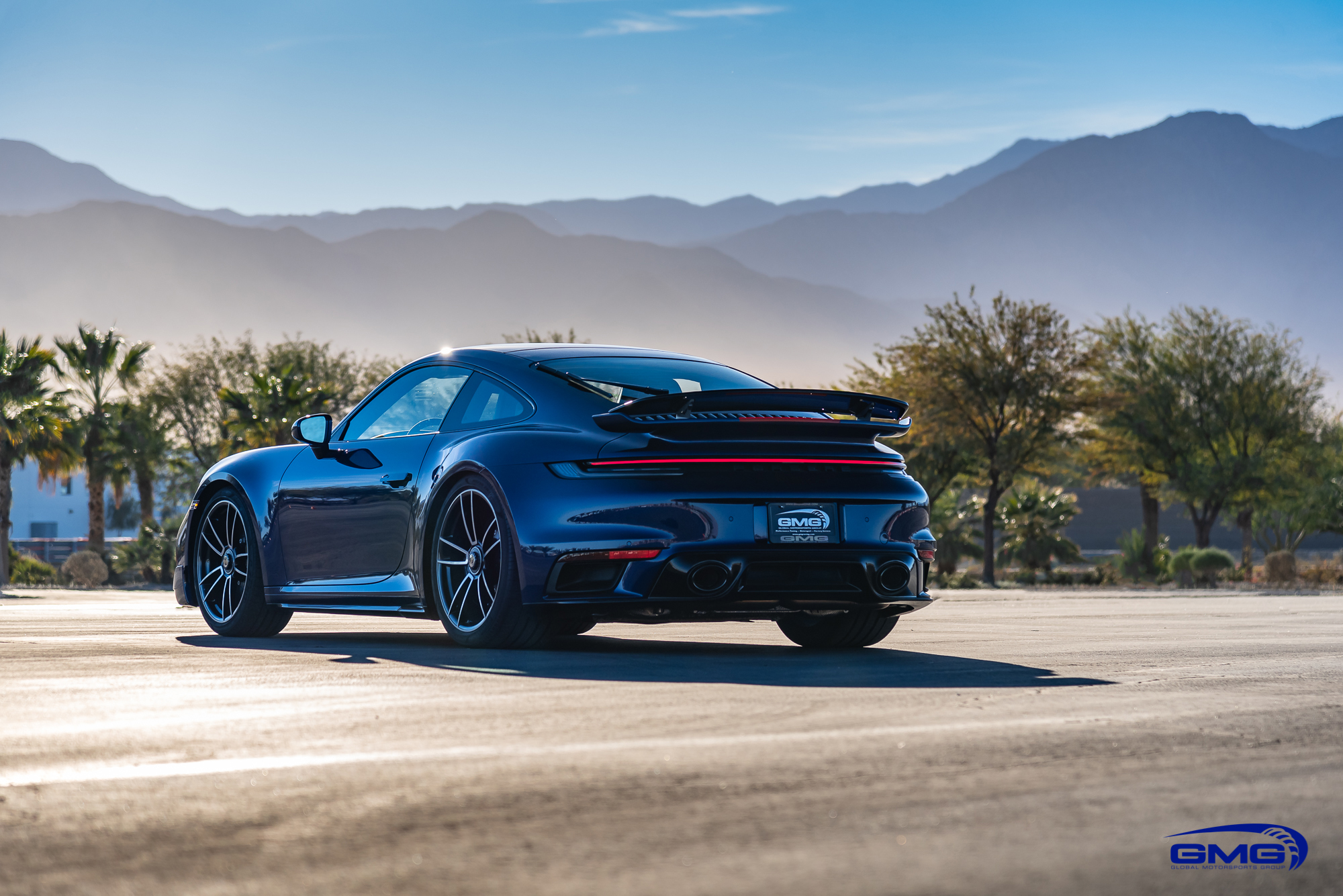 Gentian Blue Porsche Turbo S Gmg Racing