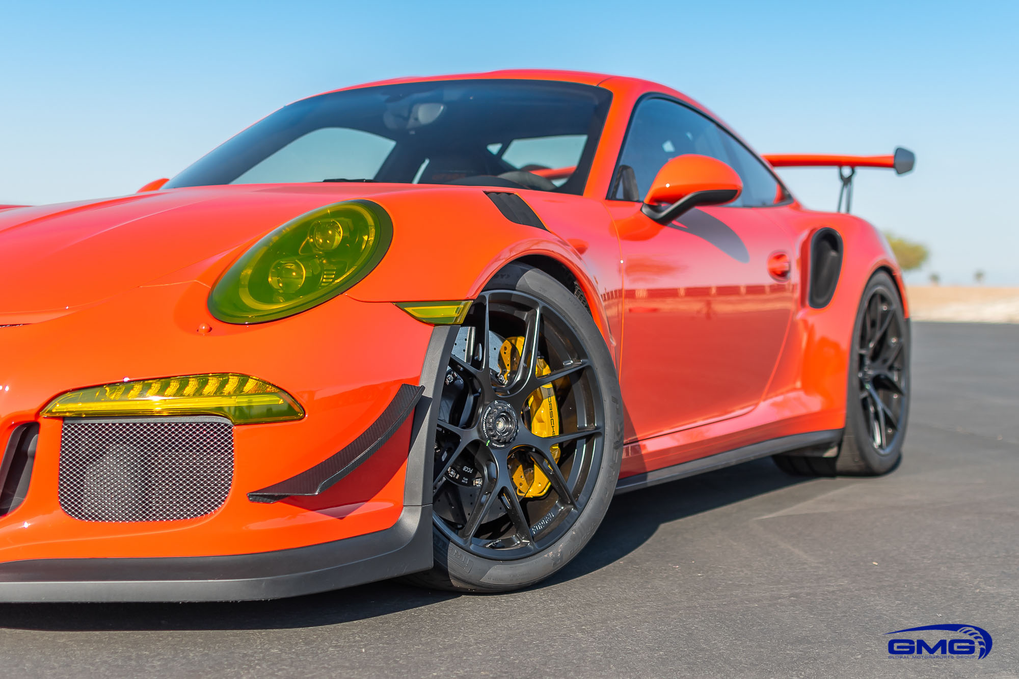 Lava Orange Porsche 9911 Gt3 Rs Gmg Racing